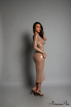 CHLOI LACE Stylish UP SEQUIN DRESS