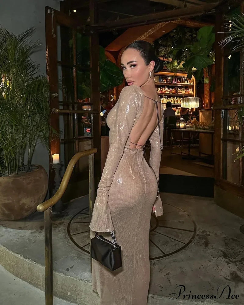 CHLOI LACE Stylish UP SEQUIN DRESS