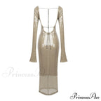 CHLOI LACE Stylish UP SEQUIN DRESS