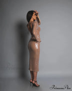 CHLOI LACE Stylish UP SEQUIN DRESS