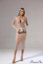 CHLOI LACE Stylish UP SEQUIN DRESS