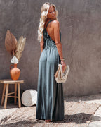 Choose Wisely Knit Maxi Dress Olive