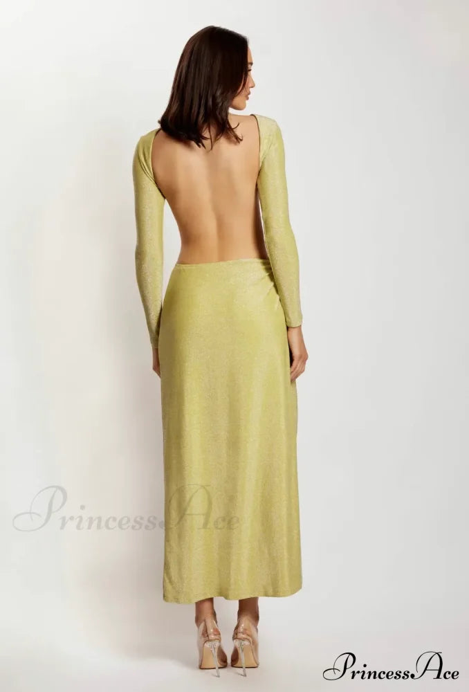 CHRISTINA BACKLESS Stylish MAXI WRAP