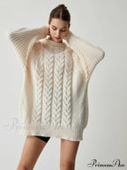 Chunky Cable Graceful Knit Oversized Sweater