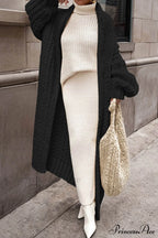 Chunky Knit Openwork Cardigan