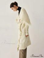 Chunky Knit Tassel Trendy Hem Poncho Cardigan