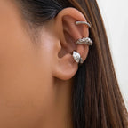 Chunky Metallic No Piercing Clamp Ear Cuff Earring