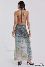 Cindy Plunge Stylish Maxi Dress