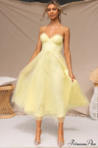 Cindy Tulle Stylish Midi Dress