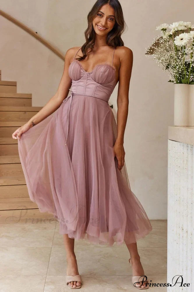 Cindy Tulle Stylish Midi Dress