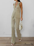 City Wanderer Rib Trendy Two Piece Pants Set