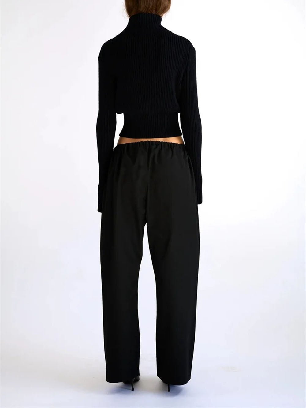 Claire Zip Turtleneck Knit Cardigan