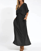 Azucena Elegant Vintage-maxi Dress for Women Romantic Soft Style