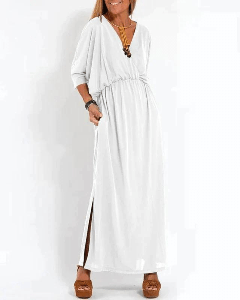 Azucena Elegant Vintage-maxi Dress for Women Romantic Soft Style