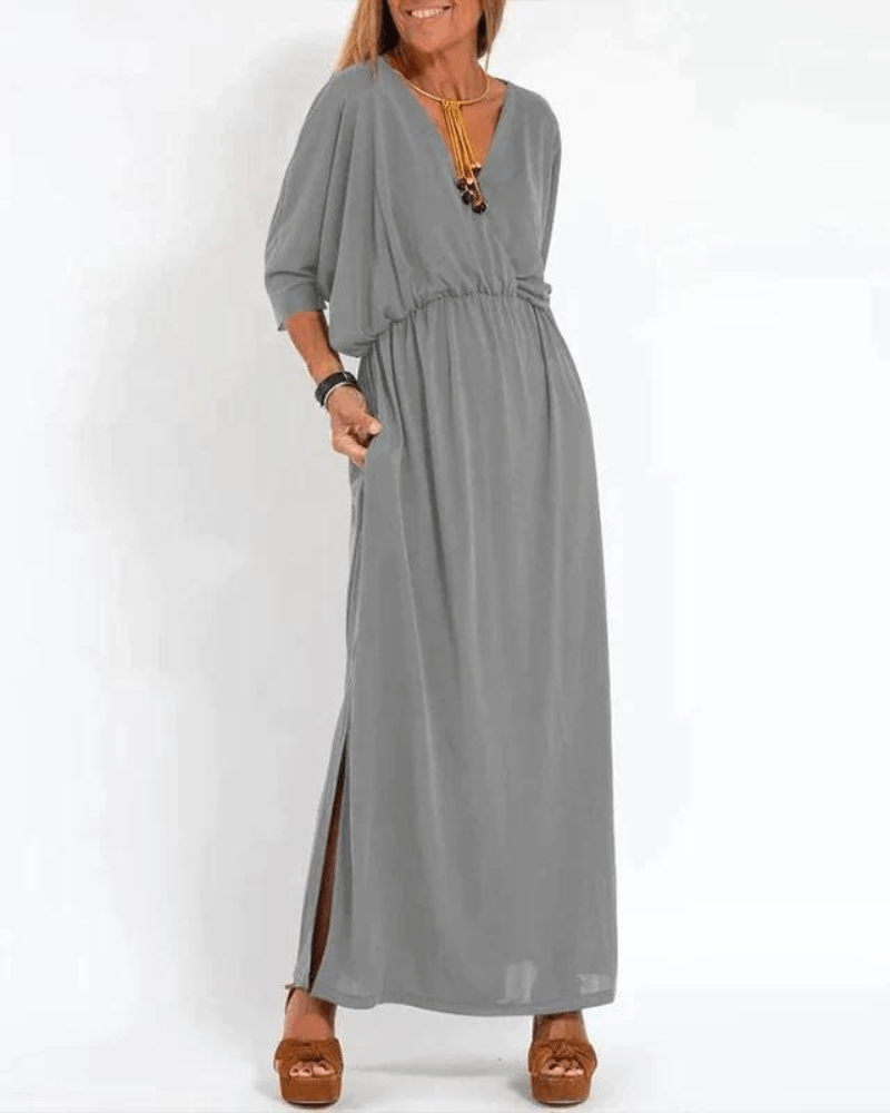 Azucena Elegant Vintage-maxi Dress for Women Romantic Soft Style