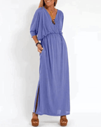 Azucena Elegant Vintage-maxi Dress for Women Romantic Soft Style