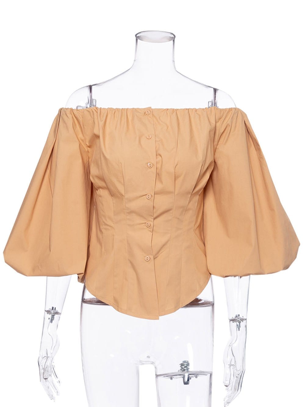 Clara Off Shoulder Lantern Sleeve Top