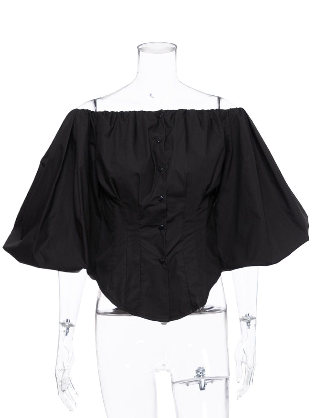 Clara Off Shoulder Lantern Sleeve Top