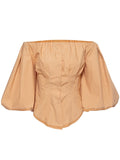 Clara Off Shoulder Lantern Sleeve Top