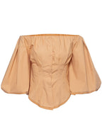 Clara Off Shoulder Lantern Sleeve Top