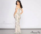 Clara Sequin Stylish Off Shoulder Dress