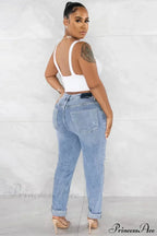 Classic Fashion Stretch Ripped Streetwear Denim Jean