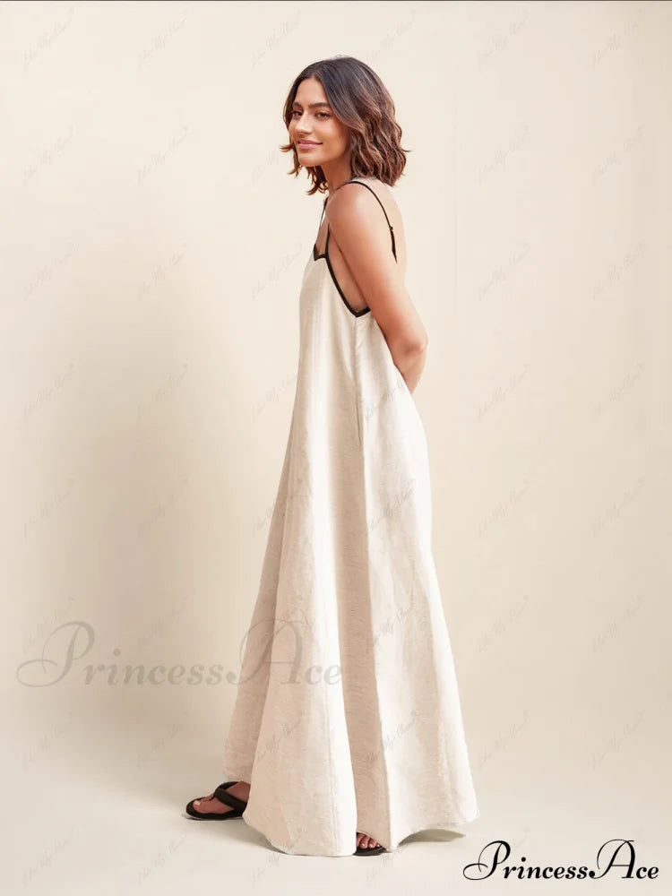 Classic Style Stylish Contrasting Suspender Dress
