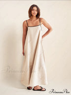 Classic Style Stylish Contrasting Suspender Dress