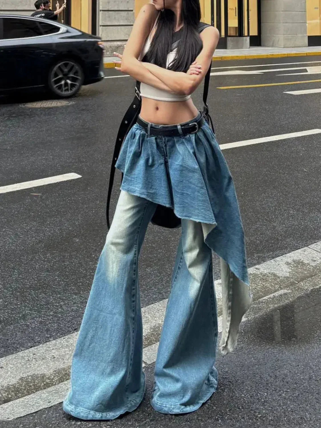 Cleaned Medieval Merging Flared Pant