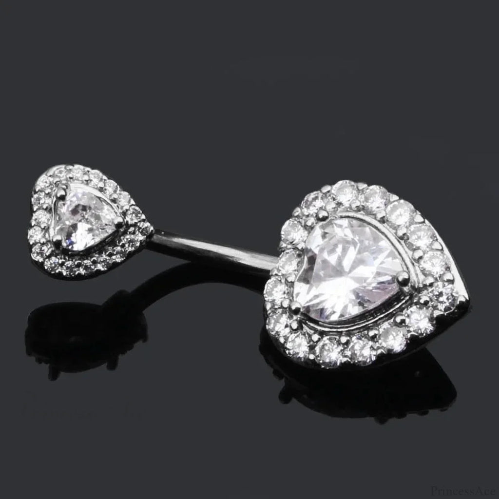 Clear Circular Medieval Surgical Belly Ring