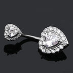 Clear Circular Medieval Surgical Belly Ring