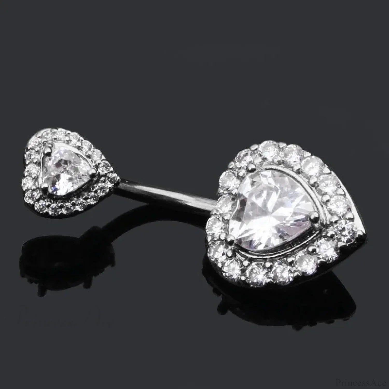 Clear Circular Medieval Surgical Belly Ring