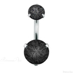 Clear Circular Medieval Surgical Belly Ring
