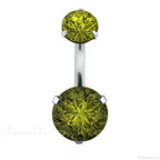 Clear Circular Medieval Surgical Belly Ring