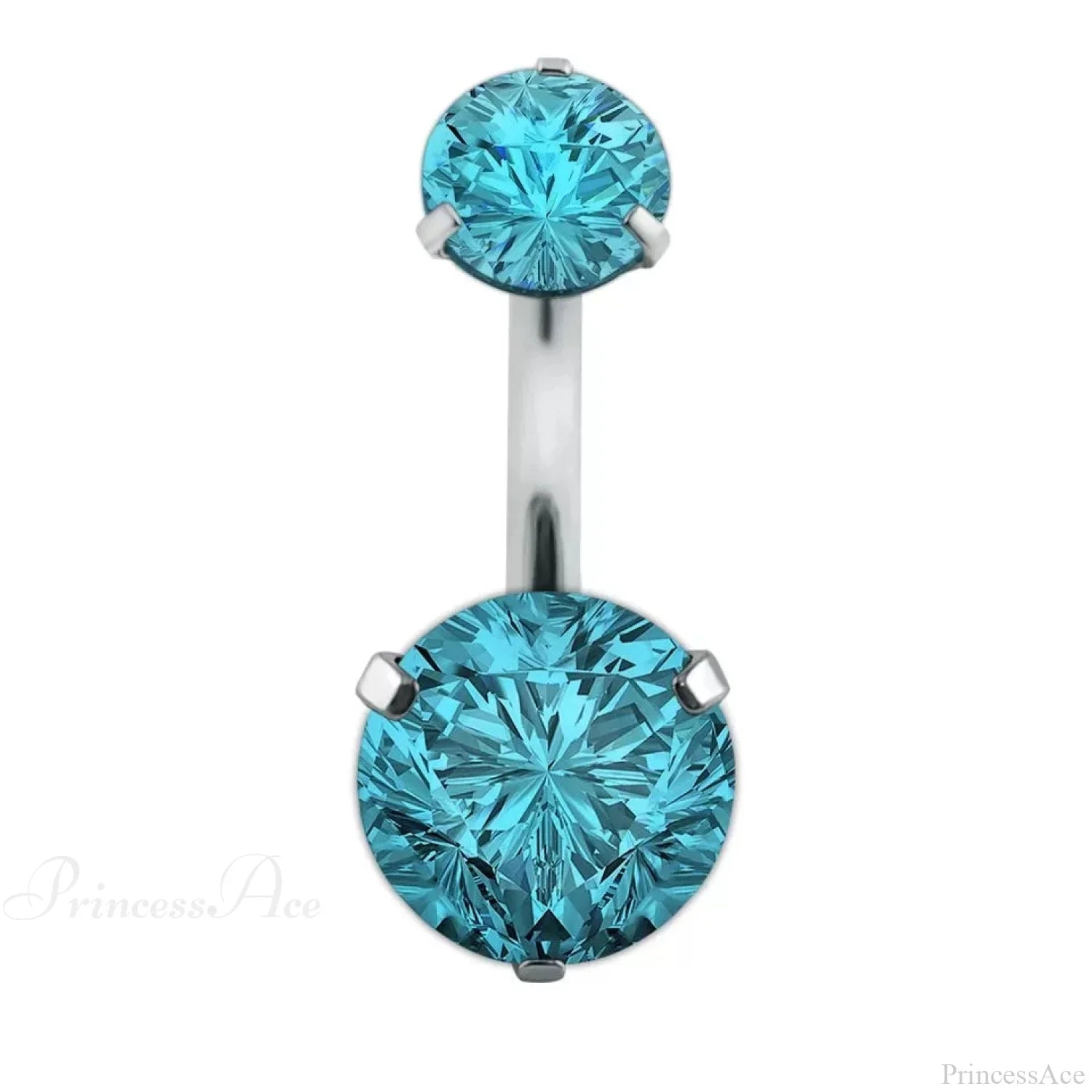 Clear Circular Medieval Surgical Belly Ring