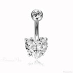 Clear Circular Medieval Surgical Belly Ring