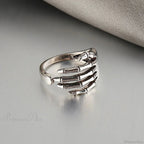 Clear Cross Rebel Gothic Ring