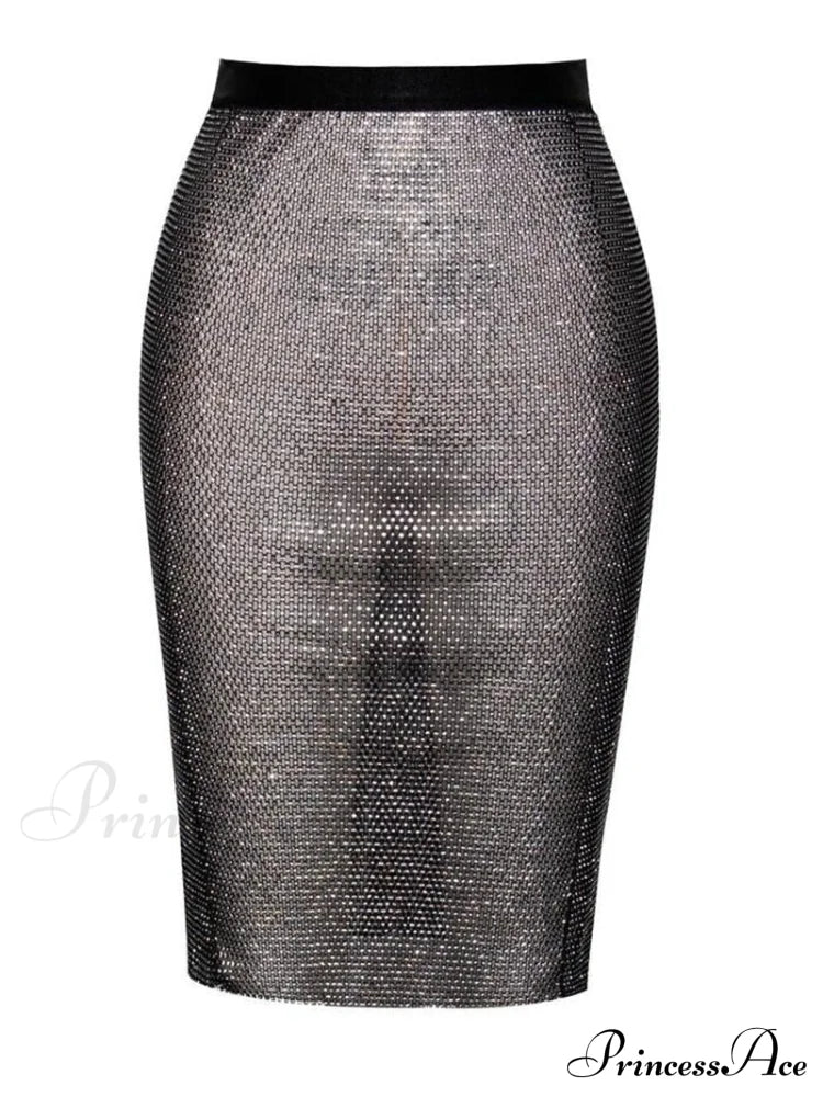 Halter Rhinestone Crop Tank Top