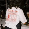 Coffee Time Retro Back Print T-shirt