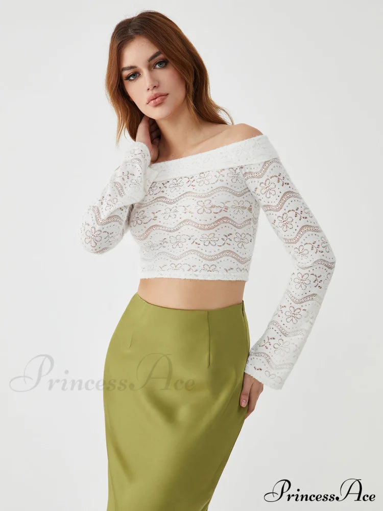 Cold Shoulder Graceful Knitted Blouse