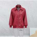 Collar Zipper Stylish Bomber Overshirt Jacket
