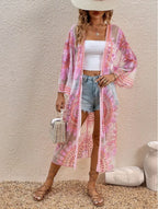 Colourful Floral Embroidery Boho Beach Cover-up Lace Bikini