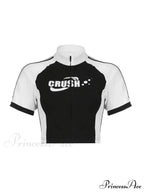 Contrasting Trim Graceful Vintage Crop Top