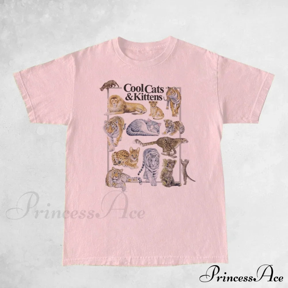 Cool Cats And Charming Kittens Graphic T-Shirt