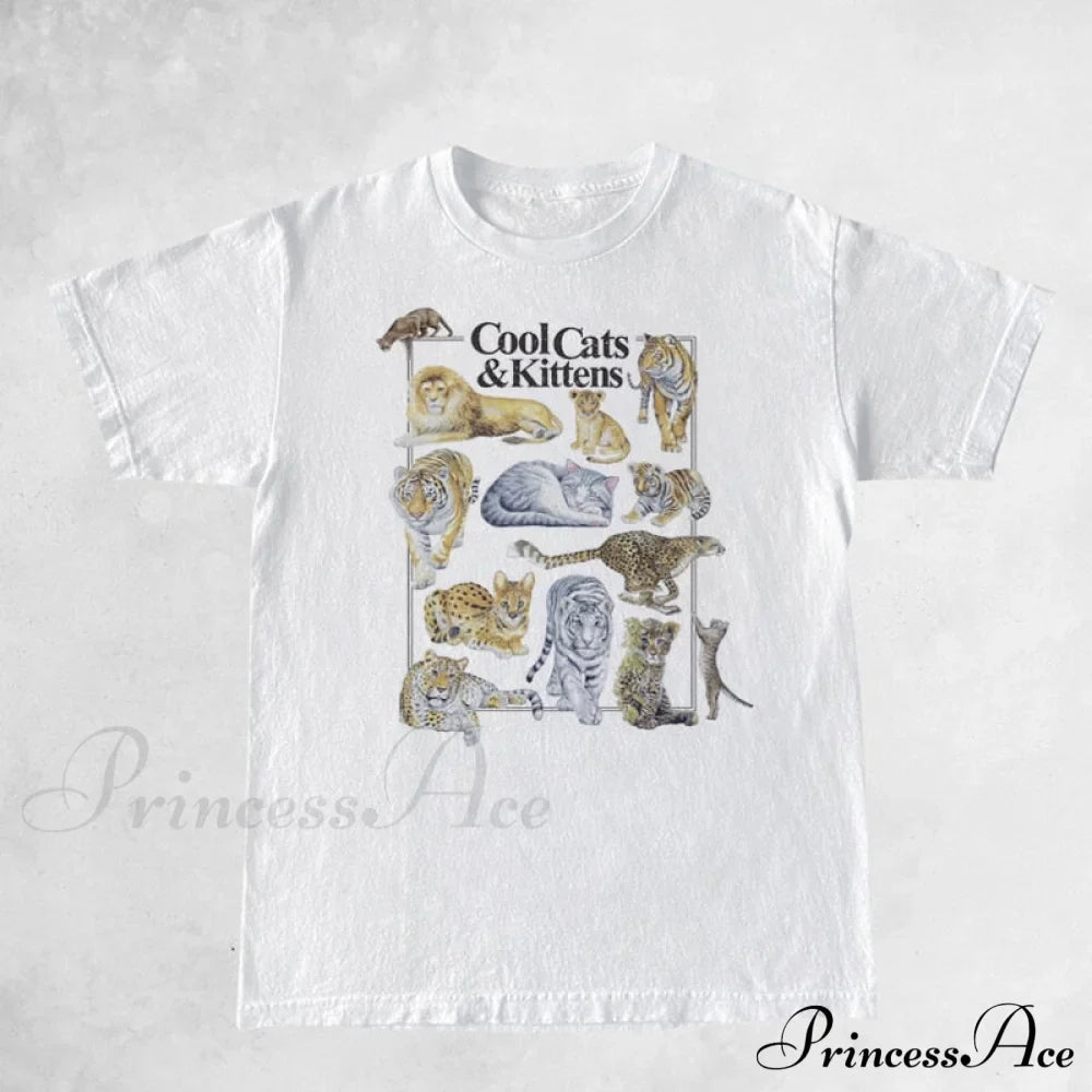 Cool Cats And Charming Kittens Graphic T-Shirt