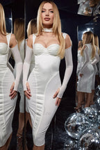 Corset Elegant Midi Dress