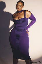 Corset Elegant Midi Dress