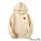 Cotton Heart-Eye Printed Fall/Winter Casual Hoodies