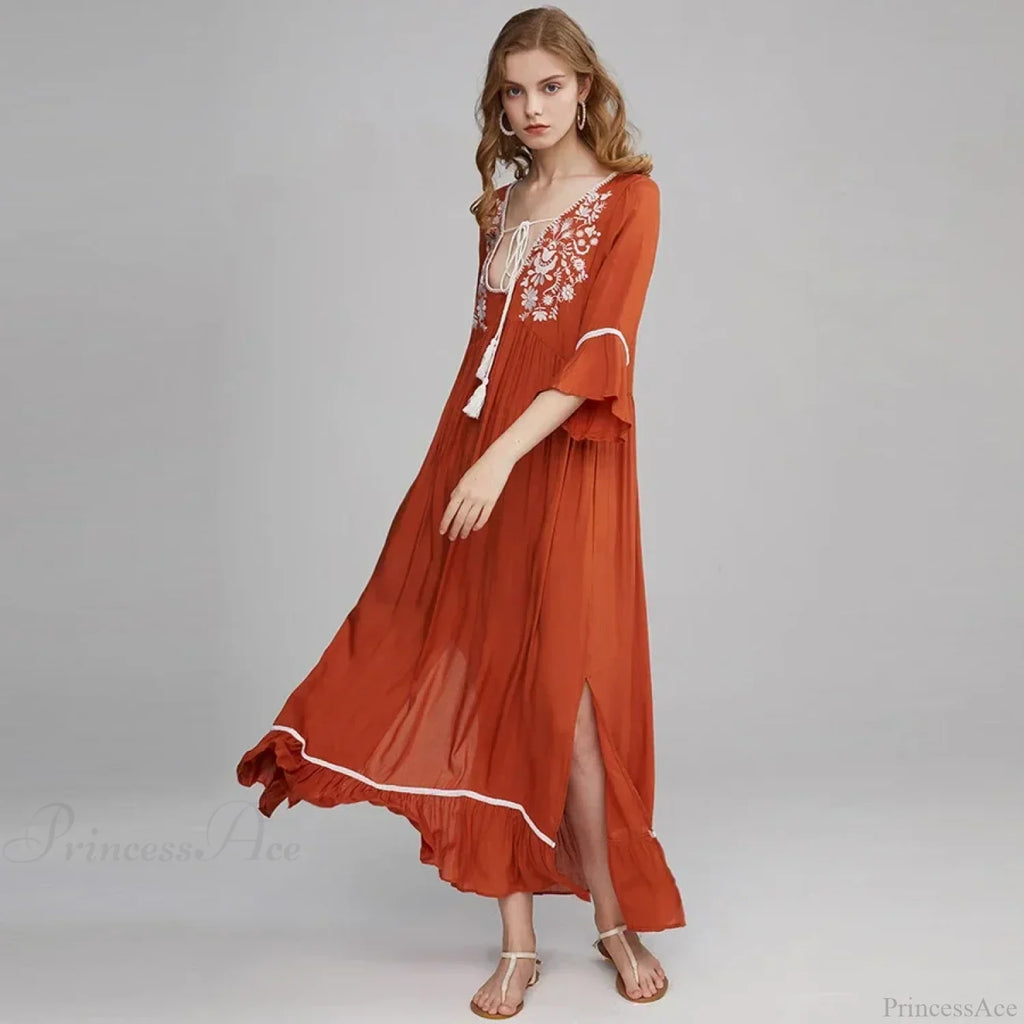 Cotton Rayon Boho Dress