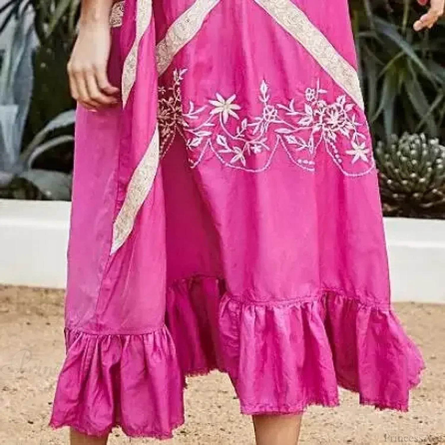 Cotton Rayon Long Sleeve Boho Dress
